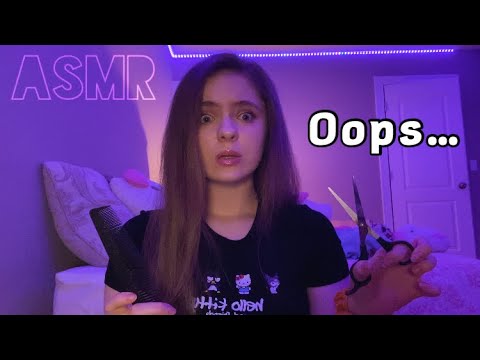ASMR Fast & Aggressive Haircut in 1 Minute BUT It Goes WRONG! 😬 ( Roleplay )