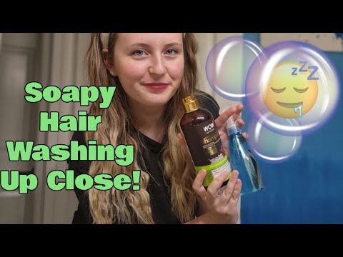 Up Close Hair Washing With Lots of Soap - Loggerhead ASMR
