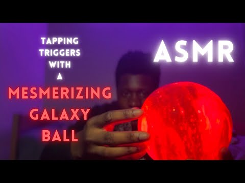 ASMR Tapping And Scratching Galaxy Ball For Lightning Fast Tingles #asmr