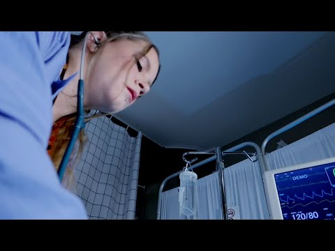 ASMR Hospital Nurse Full Body Exam & Getting You Ready to have Visitors!