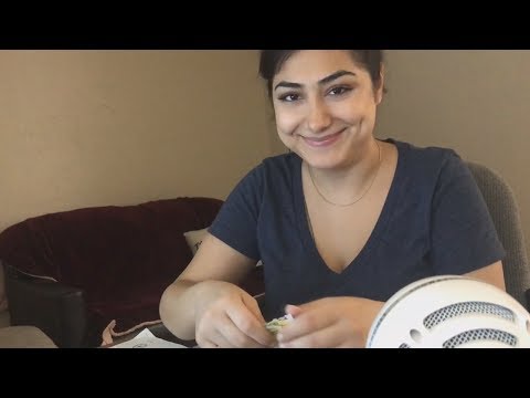 ASMR - Ripping paper and whispering -