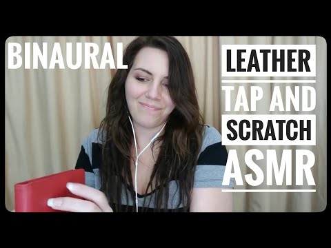 Leather Tap and Scratch ASMR