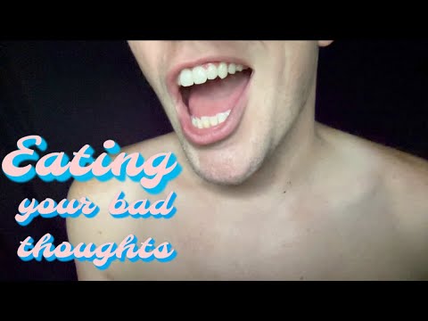 ASMR Shorts - Eating your bad thoughts 😜