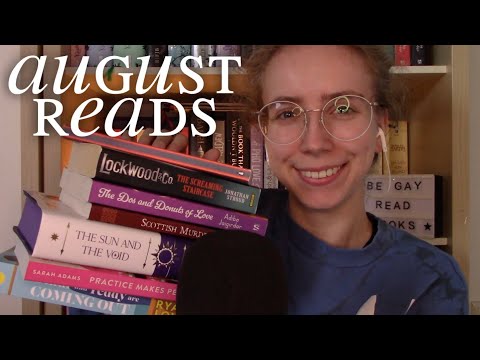 [ASMR] The 9 Books I read in August 📚🕯 Monthly Reading Wrap-Up (Whispering, lots of book sounds, …)
