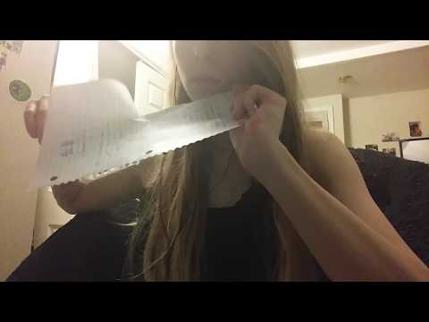 ASMR ripping paper + paper sounds