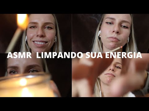 ASMR LIMPANDO SUAS ENERGIAS -  Bruna ASMR