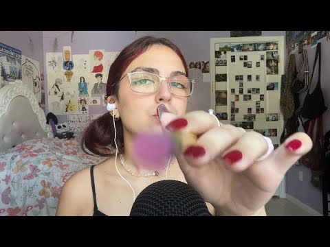 ASMR | drawing on your face (personal attention, mouth sounds)