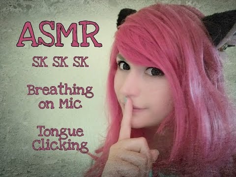 ASMR 3+ Hours of Sk Sk Sk . Ear Blowing . Tongue Clicking . White Noise