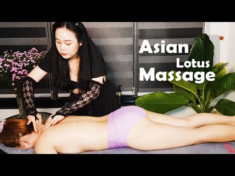 [ASMR ASIAN MASSAGE][No-ad] We look forward to her fantastic Back massage.