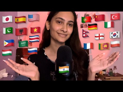ASMR Hello | Trying Asmr in 24 different languages
