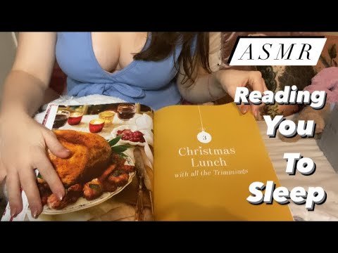 ASMR - THE MOST RELAXING VIDEO EVER, RECIPIE BOOK READING + PAGE TURNING