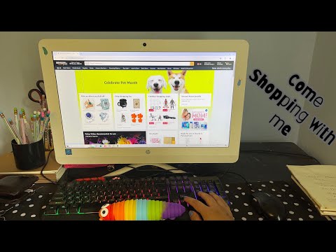 ASMR Shop With Me Online ~ Amazon, Typing Key Board, Mouse CLicking Whispering ~ come   shop with me