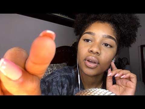 ASMR- SPANISH TRIGGER WORDS w/ TRACING (Word Repetition, Hand Movements + Inaudible Whispers) 😴🙌🏽