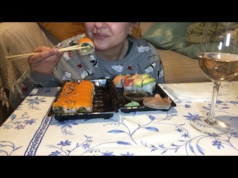 Eating Sushi ASMR whispering