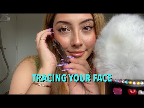 ASMR Tracing your face 🖊✨ ~personal attention triggers~ | Whispered