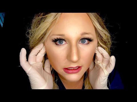 ASMR Treatment for TMJ Roleplay | Face Touching | Gloves | Pen Light | Personal Attention