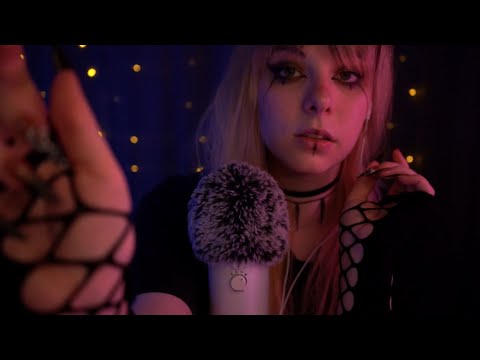 ASMR | sleepy visuals & personal attention - hand movements, whispered, mouth sounds