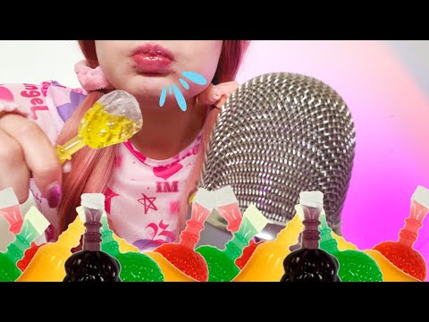 a failed ASMR video.. with hit or miss jelly fruit