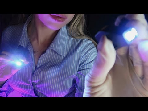 ASMR Whispering, Light Triggers, Gentle Camera Tapping & Hand Movements before Sleep