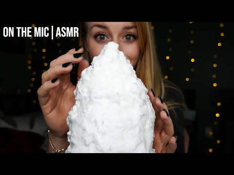 ASMR Foam | Shaving Cream On The Mic! (With Plastic Wrap Crinkles)
