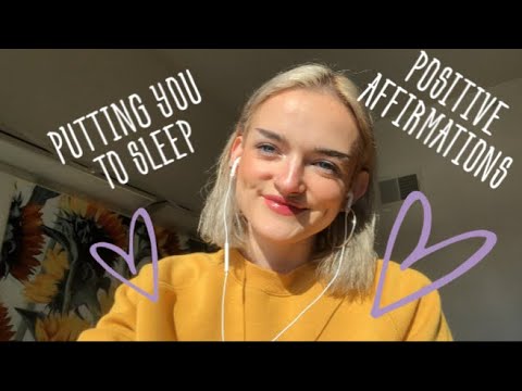 ASMR PUTTING YOU TO SLEEP (mic brushing, positive affirmations, gentle tapping)