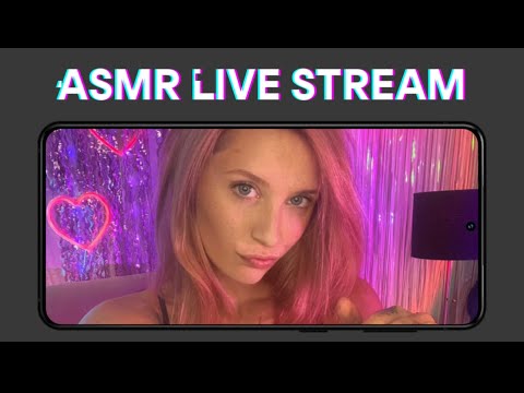 ASMR Girlfriend Live Stream 💜😘 (spit painting, mouth sounds, whispers)