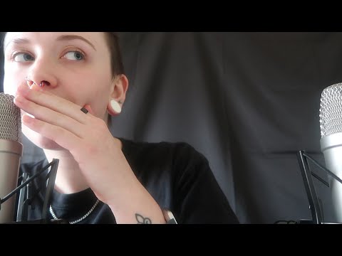 ASMR Really Close Whispering Random Facts With Gum Chewing