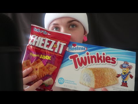 ASMR Trying Pepper Jack Cheez It & Twinkies | Food Review [Trying Snacks I’ve Never Eaten]