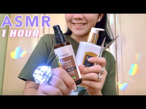 ASMR [1 HOUR] FAST TRIGGERS | scissors | water shaking | mouth sounds | scratching | leiSMR [custom]