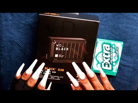 WD_BLACK D30 GAME SSD UNBOXING ASMR CHEWING GUM