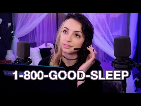 ASMR Sleep Hotline | (with Phone Voice Effect)