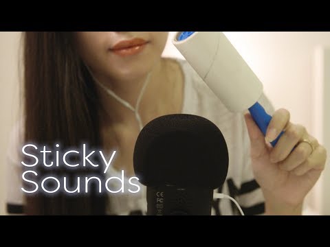 ASMR No Talking Satisfying Sticky Sounds (Lint Roller and Tape)