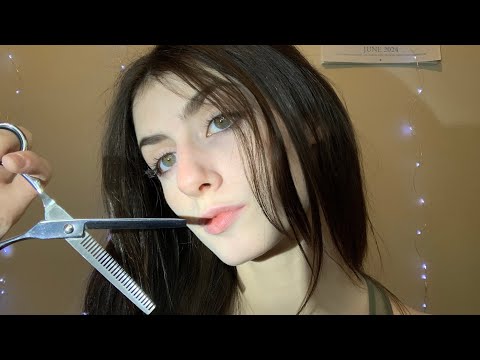 ASMR- friend gives you a a haircut ✂️ (fast and aggressive)