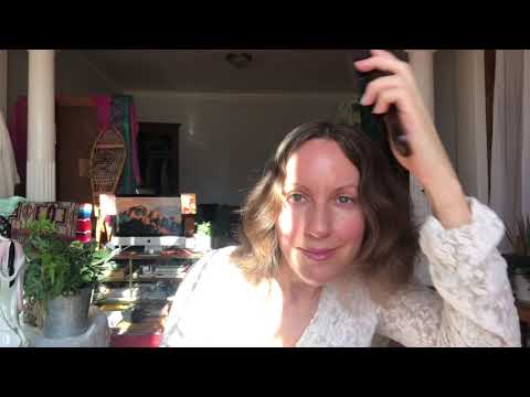 ASMR hair brushing natural sunbath cheveux francais