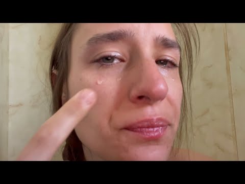 #ASMR SPIT PAINTING WITH TEARS INSTEAD OF SPIT FOR YOUR RELAXATION! 😿💦🎨 PAINTING WITH RAW EMOTION