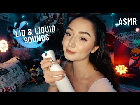 ASMR Lovely Lid & Liquid Sounds (Tapping, Scratching)