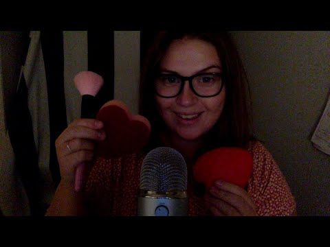 Asmr LIVE , whispering, tapping, mouth sounds, trigger words, trigger assortment