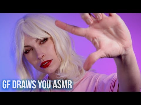 ASMR Roleplay ~ Artist Girlfriend Draws You 🎨✍️ | Pen sounds, scratching, humming, visual triggers |