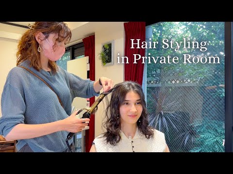 I RECEIVED HAIR STYLE FREE OF CHARGE IN PRIVATE ROOM IN TOKYO, JAPAN (SOFT SPOKEN ASMR)