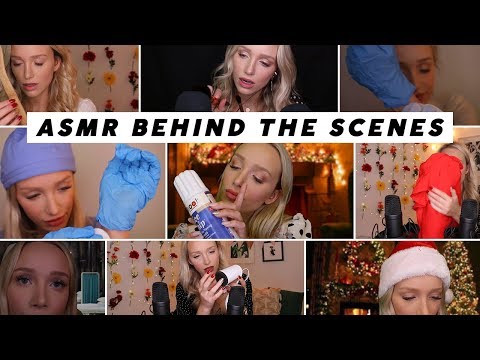 15 ASMR triggers to help you sleep + behind the scenes (tapping, mic brushing, lotion, gloves...)
