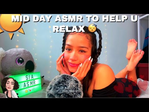 MID DAY ASMR TO HELP YOU RELAX☀️😴 (FLUFFY MIC)