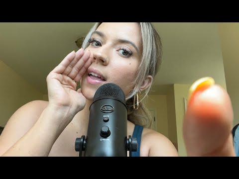 ASMR| Whispered Clicky Trigger Words/ Repeating Words & Nail Tapping