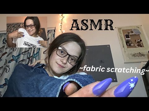 ASMR fabric shirt scratching ( denim jacket etc )