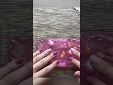 ASMR BEST SLIME TRIGGERS plastic tapping, squishing #shorts #asmr