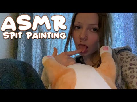Lofi ASMR | Spit painting your face (close up, mouth sounds, hand sounds)