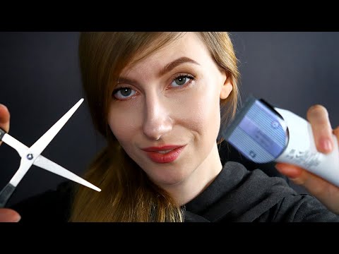 ASMR Realistic Men's Haircut ❤️ w layered sounds #Barber