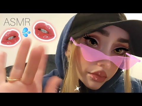 ASMR different mouth sounds + hand movements 💦