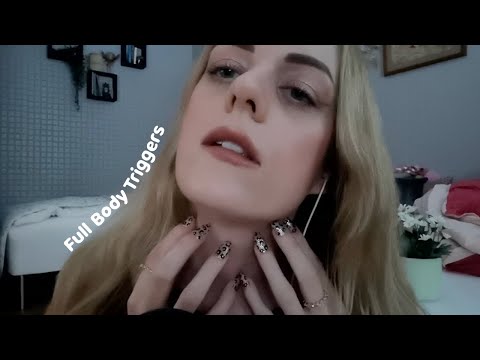 ASMR | Full Body Triggers | Hair Play, Skin Scratching, Fabric Scratching, Fast Collarbone Tapping +