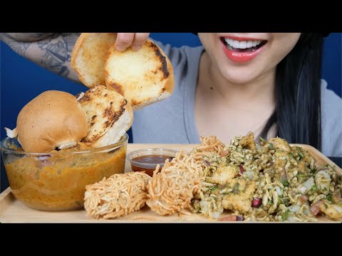 INDIAN FOOD (ASMR EATING SOUNDS) NO TALKING | SAS-ASMR