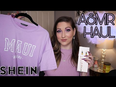 ASMR | SHEIN Try On Haul | Plastic Crinkles, Fabric, & Jewelry Sounds